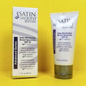 Satin Smooth Skin Care Daily Moisturizer Broad Spectrum SPF 30 1.7 oz Advanced